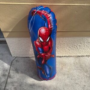 Marvel Spider-Man Bop Bag Kids One Size Blue‎ Excellent Inflatable Punching Toy
